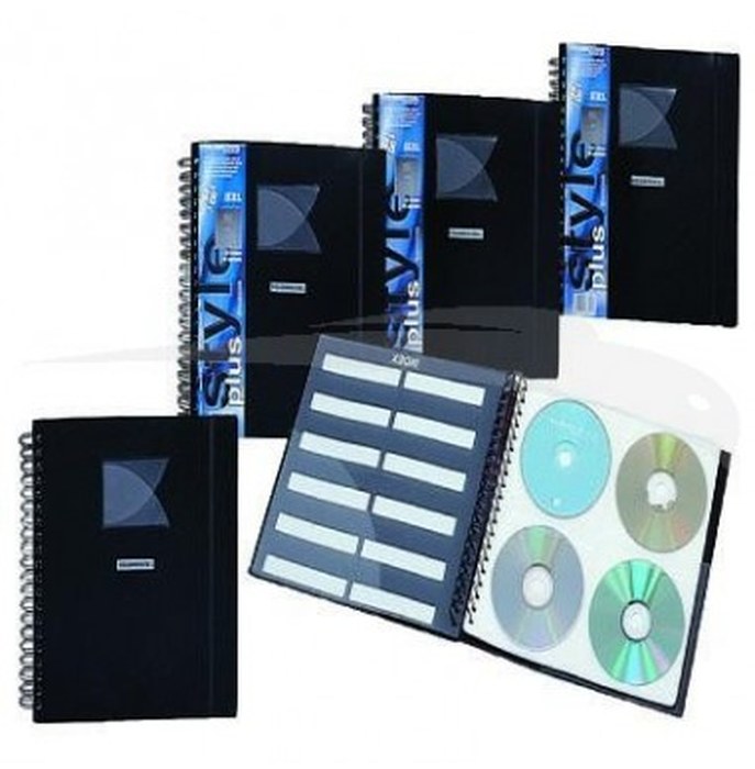 FOLDERMATE - Porte-CD - 48 Pochettes - Lot de 10 - Coul : Noir