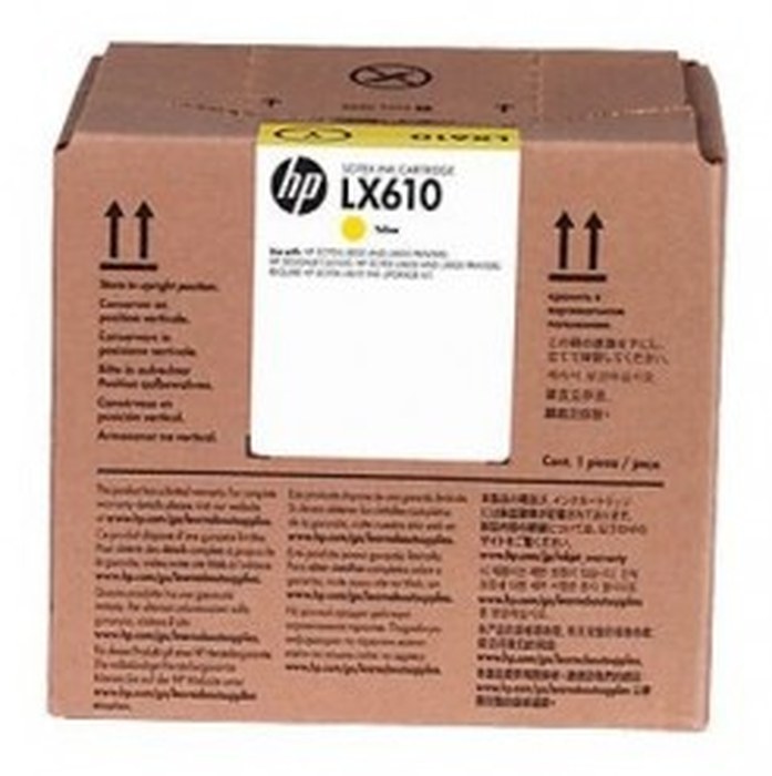 Encre HP LX610 latex Ink Cartridge /Yellow /3 litres /HP Latex 820 Printer - 850 Printer