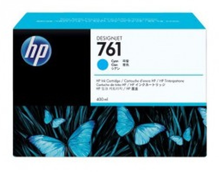 Cartouche d'encre cyan HP 761 Designjet, 400 ml (CM994A)