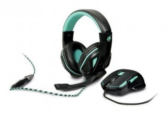 Pack Gaming PortDesigns - AROKH Casque H-1 et Souris X-1 (901750)