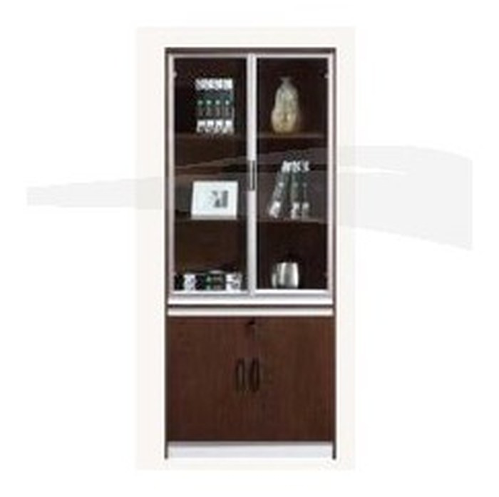 Meuble de rangement avec 2 portes 800W*400D*2000H Wenge
