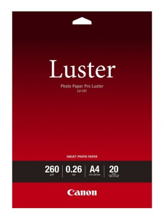 Papier Photo Professionnel Lustré Canon LU-101 A4 - 20 feuilles