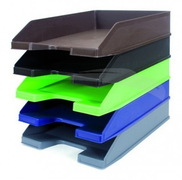 CORBEILLE A COURRIER BUSINESS EMPILABLE- LOT DE 5 CORBEILLE