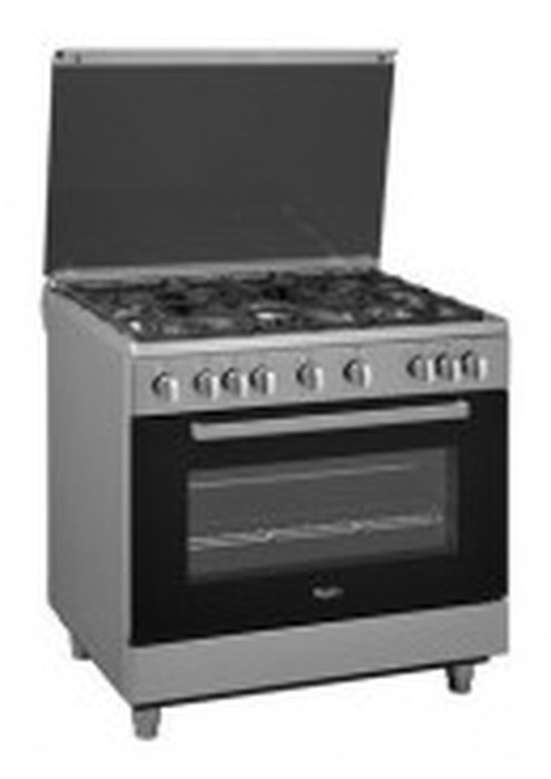 CUISINIERE WHIRLPOOL FOUR GEANT INOX