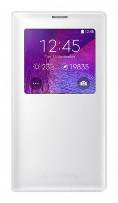 Samsung s view cover pour Galaxy Note 4 Blanc
