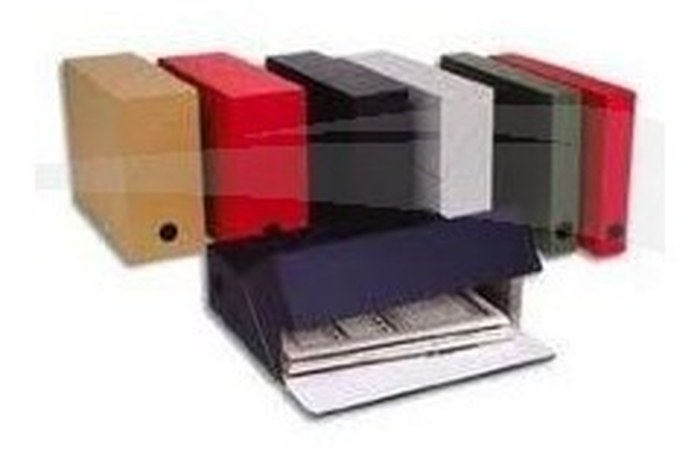 5 BOITE DE CLASSEMENT PAPIER TOILE 34*25 DOS 09 CM