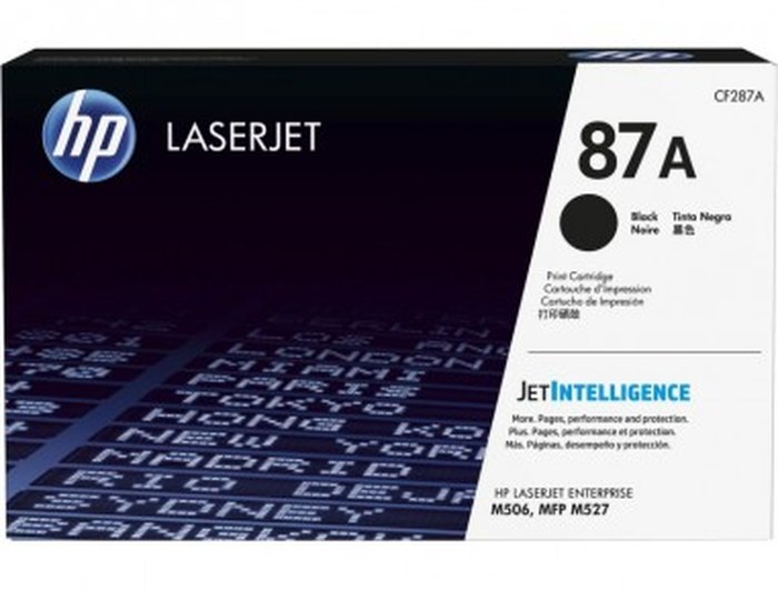 Toner LaserJet HP 87A noir authentique (CF287A)