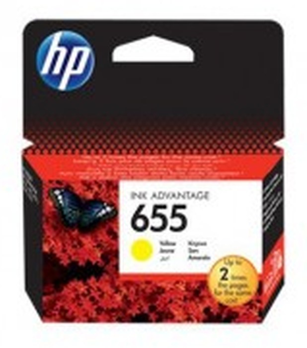 Cartouche d'encre jaune HP 655 (CZ112AE)