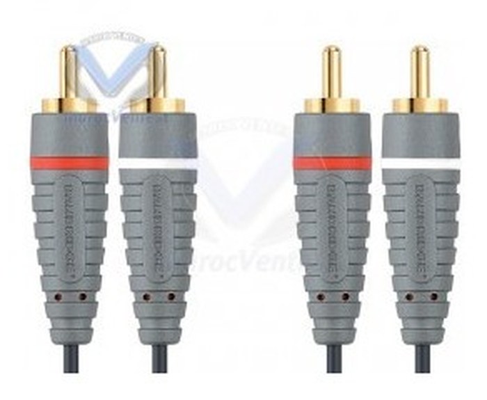 BE BLUE STEREO AUDIO CABLE 2X RCA M - 2X RCA M 5M