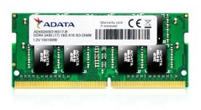 Barrette mémoire PC Portable ADATA 4GB DDR4 SODIMM 2400 MHz PC4-19200 (ADA-4S2400J4G17-S)