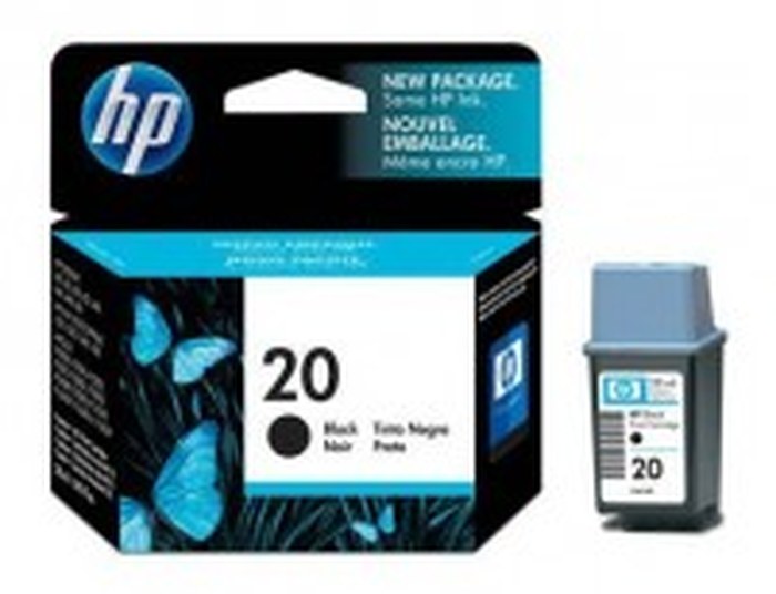 HP 20 Large Black Inkjet Print Cartridge (C6614DE)