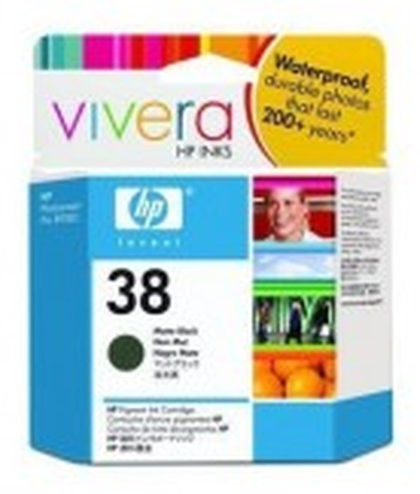 HP 38 Matte noir Pigment Cartouche (C9412A)