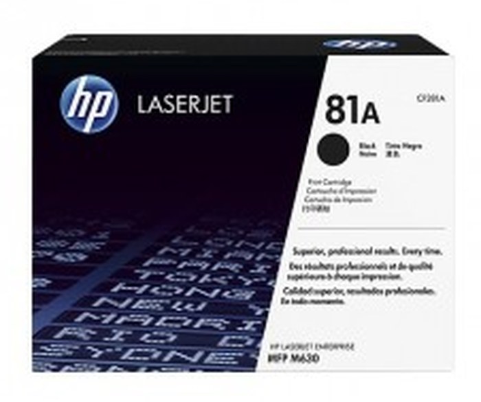 Toner LaserJet noir authentique HP 81A (CF281A)