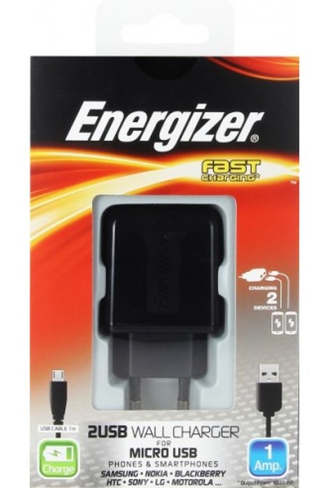 Energizer Classic wall charger 2 USB for Micro-USB devices (EU plug)