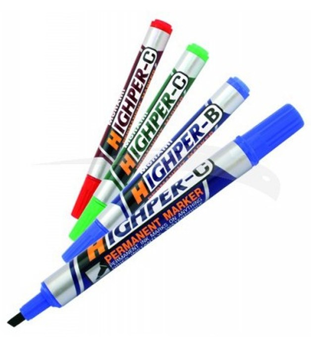 MARQUEUR PERMANENT - HIGHPER - LOT DE 12 MARQUEURS