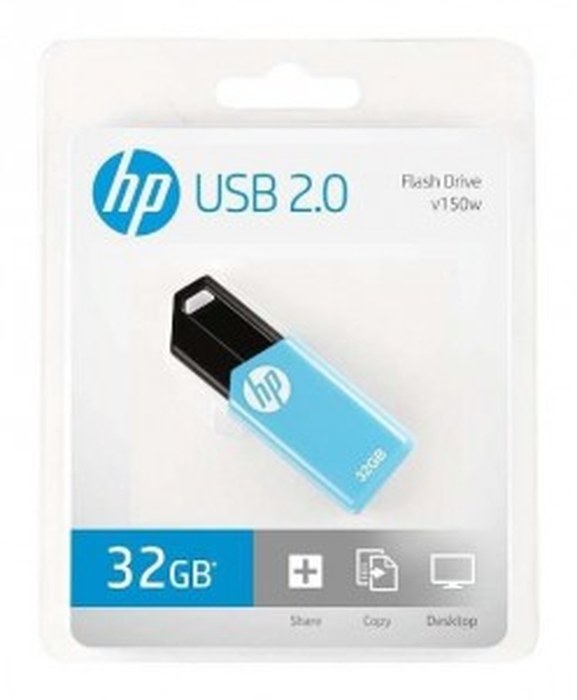 Clés USB 2.0 série HP v150w 32 Go (bleu)