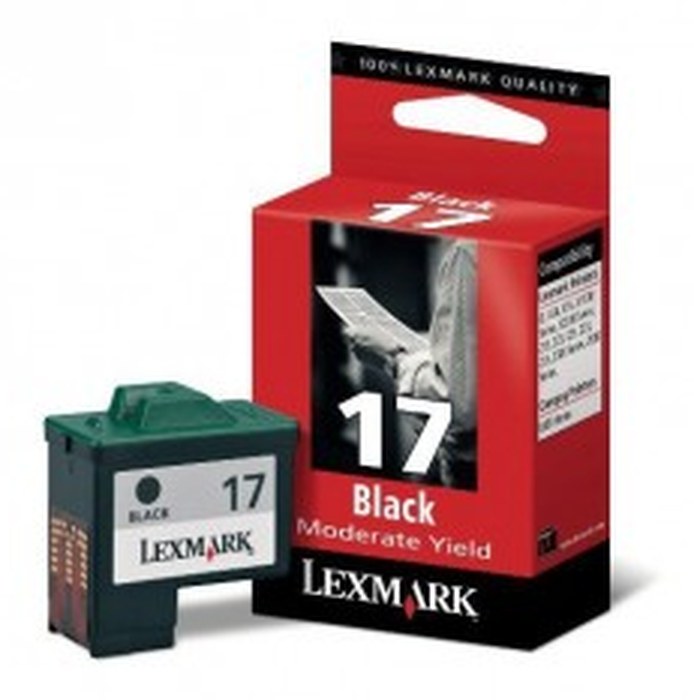 Cartouche d'encre Noire Lexmark N° 17 (10NX217E)