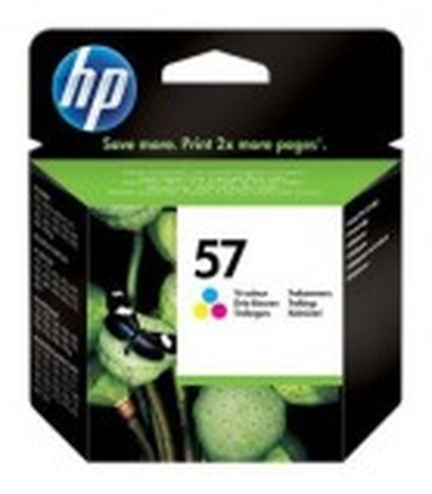 HP No. 57 Tri-Colour Inkjet Print Cartridge, 17 ml (C6657AE)