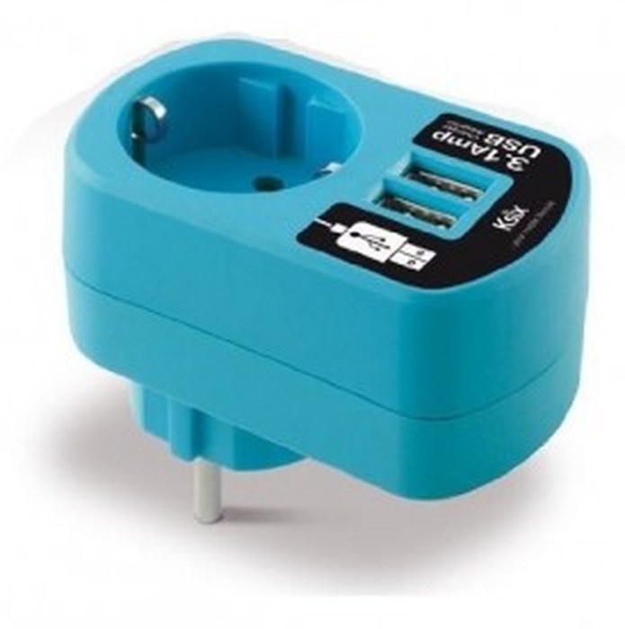 Adaptateur Usb Dual 3A Ksix
