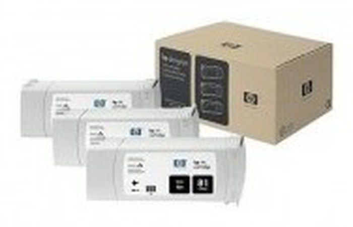 HP 81 3-pack 680-ml Black