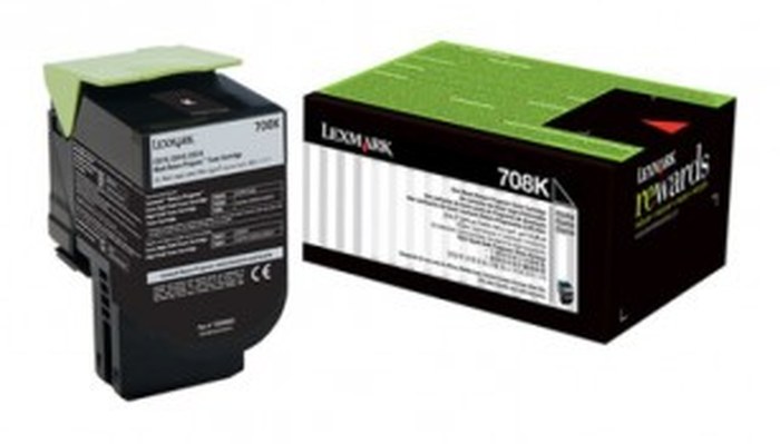 Cartouche d'encre d'origine Lexmark Noir 702K - 1000 pages Standard
