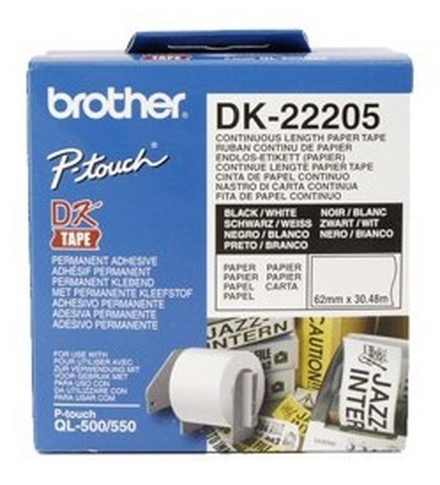 BROTHER Ruban Noir - Blanc 62mm