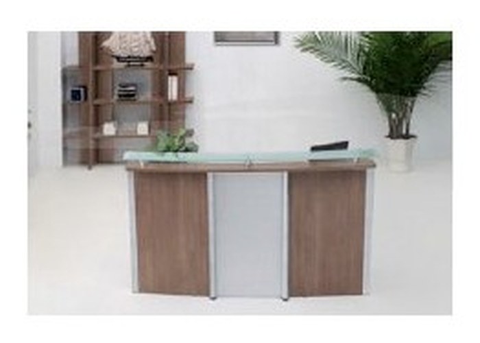 Comptoir de réception 1800W x 750D x 1100H Wengé