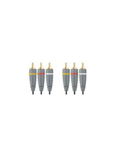 BE BLUE STEREO A/V CABLE 3X RCA M - 3X RCA M A/V