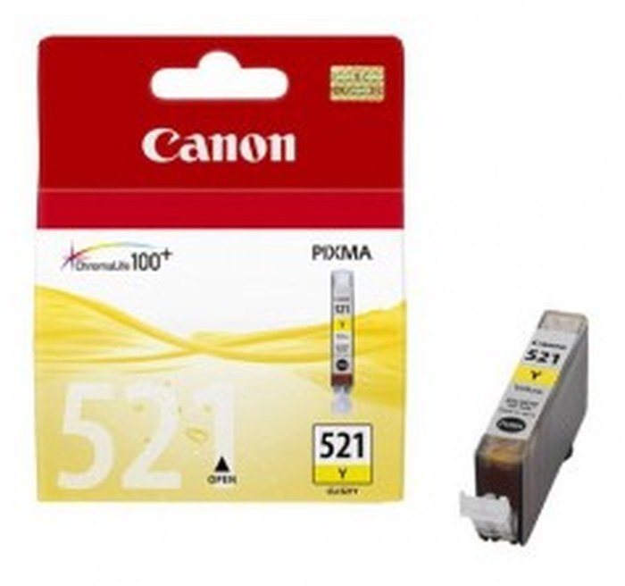 Cartouche d'encre d'origine Canon CLI-521Y jaune
