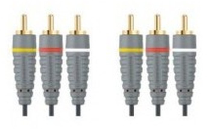 BE BLUE STEREO A/V CABLE 3X RCA M - 3X RCA M A/V