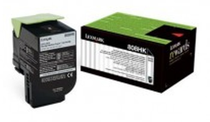 Lexmark 808HK Black Toner Cartridge (80C8HK0)