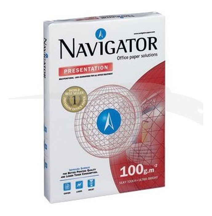 RAMETTE DE PAPIER BLANC NAVIGATOR A4 100 G 250 FEUILLES LOT DE 10