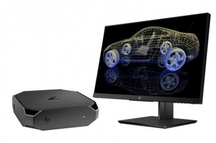 Ordinateur de bureau HP Z2 mini G3 avec Moniteur HP Z23n G2
