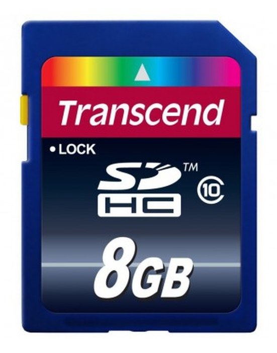 Carte mémoire Transcend 8GB Class 10 SDHC (TS8GSDHC10)
