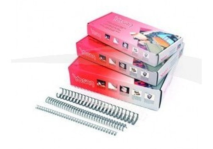 100 SPIRALES MÉTALLIQUES - YOSAN - POUR RELIURE A4 - 4.8 MM