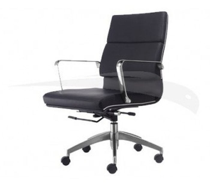 Fauteuil sénateur CASA en PU & aluminium ROUGE FR002MR