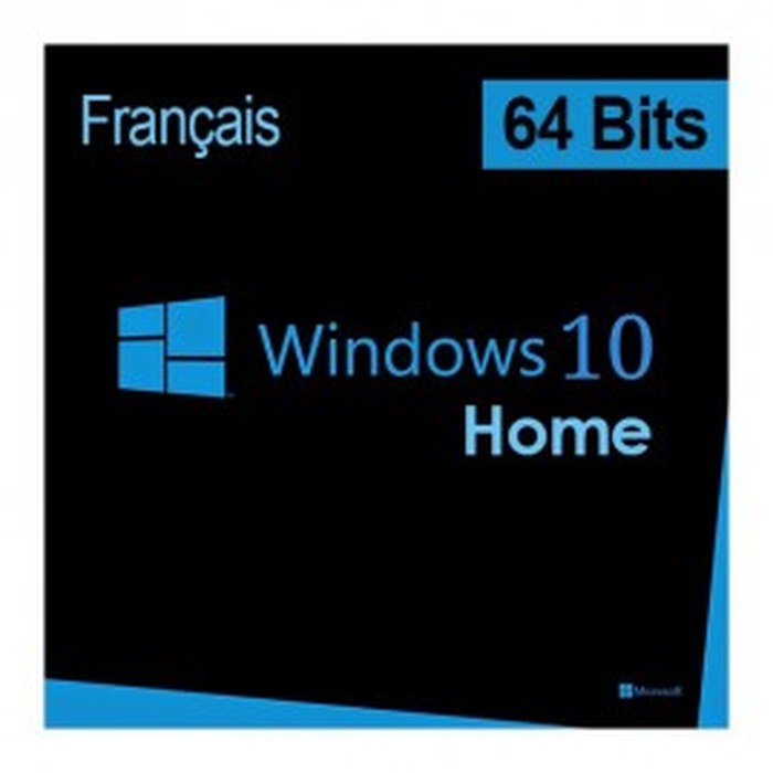 microsoft windows 10 home 64 bits francais dsp oei - licence oem dvd