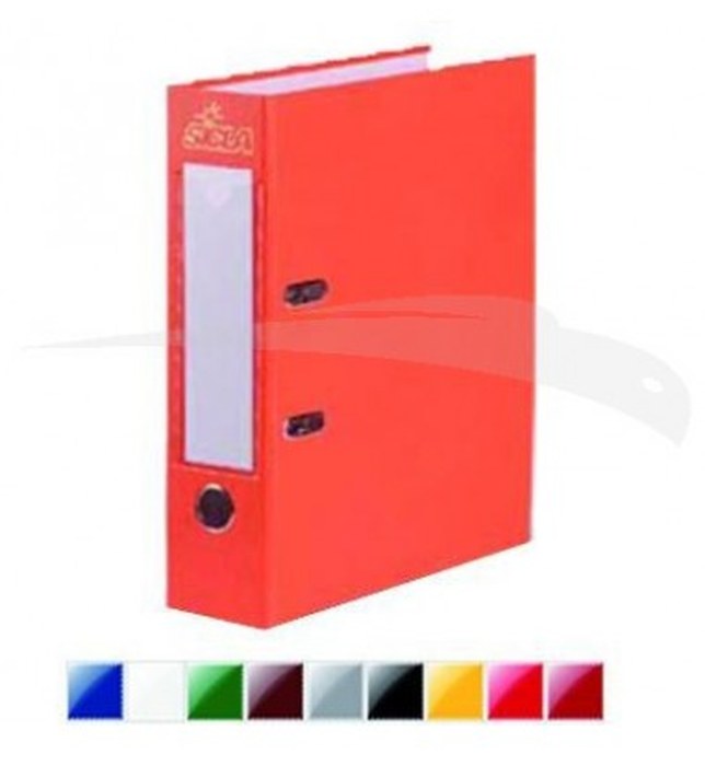 CLASSEUR A LEVIER - SICLA - SIMILI CUIR - SANS PERFORATEUR - 19.5*28 cm - DOS 8 cm - lot de 5 classeurs