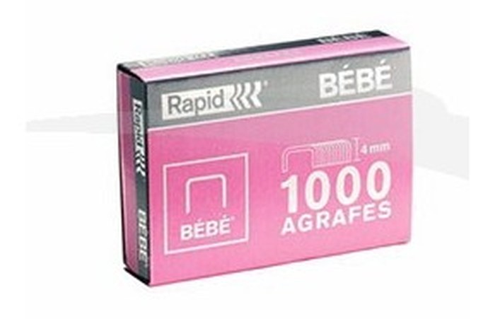 10 BOITES AGRAFE RAPID BEBE 8/4
