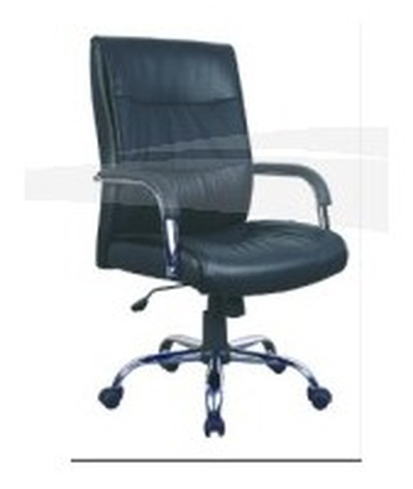 Fauteuil président en PU et chrome