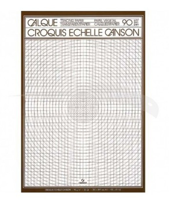 PAPIER CALQUE - CROQUIS ÉCHELLE CANSON - A4 50 feuilles