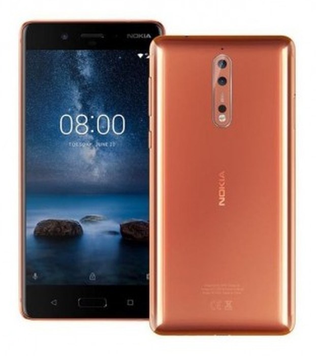 Nokia 8 /Gold /5,3Pouce /IPS QHD /4 Go /64 Go /13 Mpx - 13 + 13 Mpx /3090 mAh