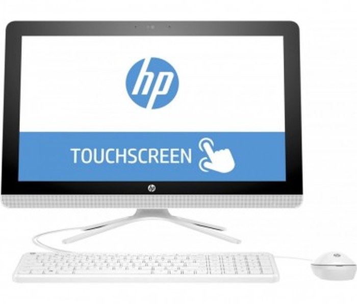 HP 22 AIO i3-7100U 4GB 1TB W10H 21.5" Touch White