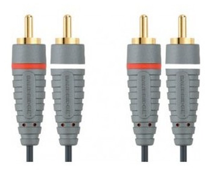 BE BLUE STEREO AUDIO CABLE 2X RCA M - 2X RCA M 2M