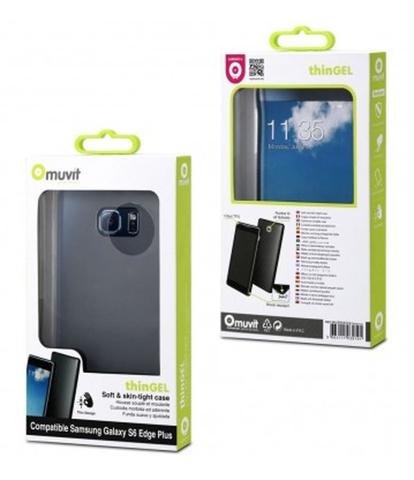 Funda Minigel Ultrafina Transparente Samsung Galaxy S6 Edge Plus muvit