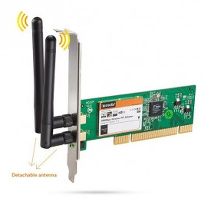 Carte Wi-Fi Tenda Wireless N300 PCI Adapter (W322P+)