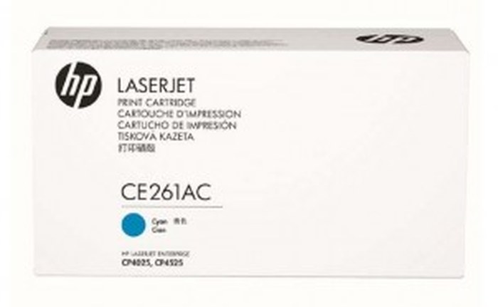 HP Cyan CE261AC LaserJet Print Cartridge