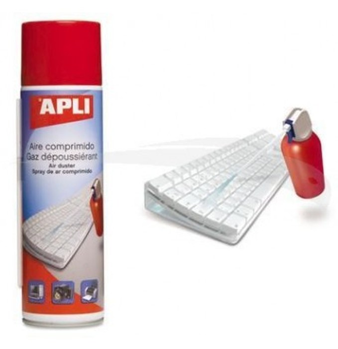 BOMBE A GAZ DÉPOUSSIÉRANT POUR CLAVIER - APLI - 400 ml