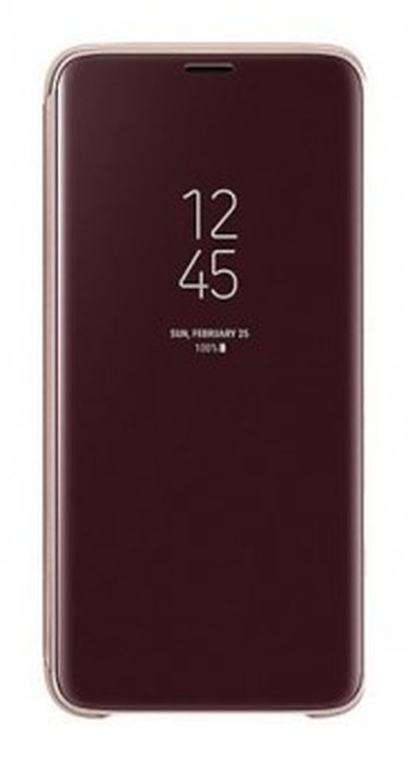 Étui SAMSUNG Clear View Fonction Stand /Gold /Pour Galaxy S9
