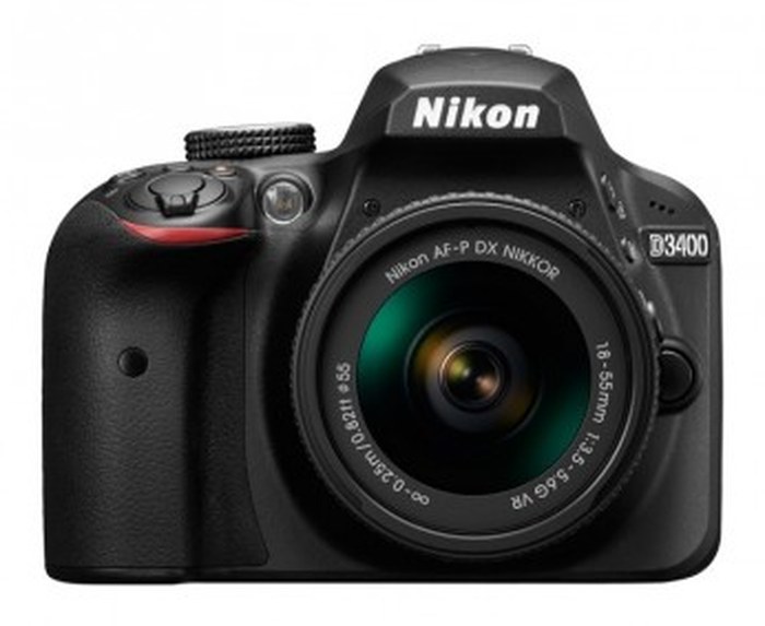 Reflex Nikon D3400 avec AF-P DX 18-55mm f/3.5-5.6G VR
